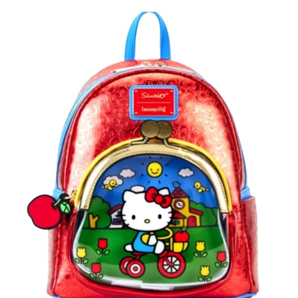 NEW Loungefly Sanrio Hello Kitty 50th  Anniversary Coin Bag Backpack - Picture 1 of 13